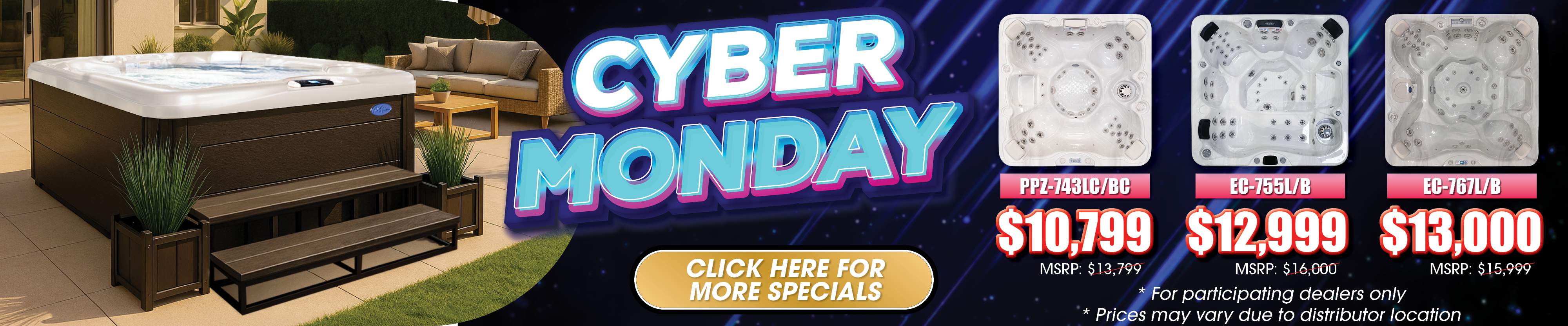 Calspas hot tub being used in a family setting - Port Arthur